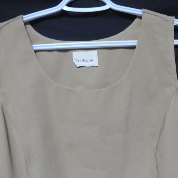 TRADITION | size 16 | Formal Tank Top With Zip Side | 100% Polyester - Picture 4 of 14